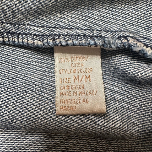 Cleo Petites Zipper Detail Jean Jacket size M - Picture 5 of 5